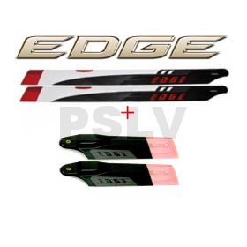 LE-613FBLNLBC  EDGE 613mm Premium  Nite Litez EDGE 95mm  Tail Rotor Blades Nite Litez