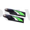  BG5080 SAB 80mm Carbon Fibre Tail Blades Green/White Goblin 500  