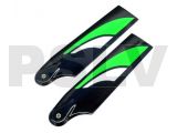 PS115M  SAB 115mm Carbon Fibre Tail Blades Green/White