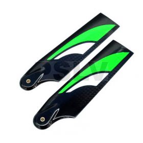 PS115M  SAB 115mm Carbon Fibre Tail Blades Green/White