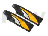 PBO5115  SAB 115mm Carbon Fibre Tail Blades Orange/White  