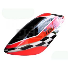 FUC-TX601EX - FUSUNO Complete New Design NEON CHECKERS Airbrush Fiberglass Canopy Trex 600 Nitro