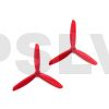 Dal 5x4.5 + 5x4.5R Three Blade Propeller ABS CW&CCW Red