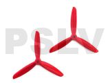 Dal 5x4.5 + 5x4.5R Three Blade Propeller ABS CW&CCW Red