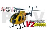 HA450HUV2006V2 - HeliArtist 500E V2 Fiber Glass Fuselage T-rex 450