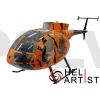 HA700MD500E-T03 -HeliArtist Hughes MD500E Fiber Glass Fuselage Tiger 700E T-rex
