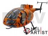 HA700MD500E-T03 -HeliArtist Hughes MD500E Fiber Glass Fuselage Tiger 700E T-rex