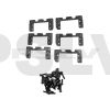 H0245-S 	 SAB Carbon Fiber Servo Support Set  Goblin 500