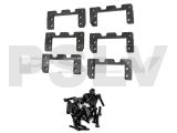 H0245-S 	 SAB Carbon Fiber Servo Support Set  Goblin 500