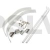 A093  HT SS7075 Aluminium Universal Landing Skid set 30&50 (silver)