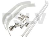 A093  HT SS7075 Aluminium Universal Landing Skid set 30&50 (silver)