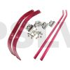 A095 HT SS7075 Aluminium Universal Landing Skid set 30&50 (red)