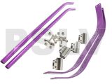 A097 HT SS7075 Aluminium Universal Landing Skid set 30&50 (Purple)   