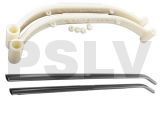 A106  HT Unbreakable Landing Set White with black skids 30/50 