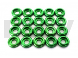  LX0249 Lynx Heli Innovations Frame C Washer M2.5 Green 20pcs 