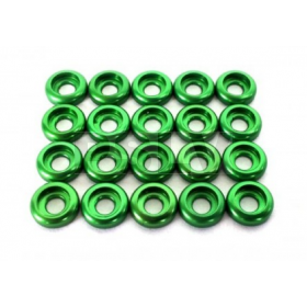 LX0250 Lynx Heli Innovations Frame C Washer M3 Green 20pcs  