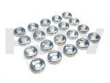  LX0208 - Lynx Heli Innovations Frame C Washer M2,5 - Silver - 20pcs 