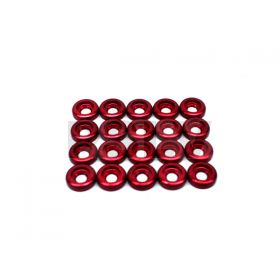 LX0221 - Lynx Heli Innovations Frame C Washer M2,5 - Red - 20pcs  