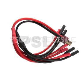 Q-LP-0043 Quantum Quad Copter Pigtail Deans to 4x 3.5mm female  