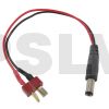 Q-LP-0026 - DC(5.5*2.5mm) to Deans male 22AWG Silicone Wire 150mm