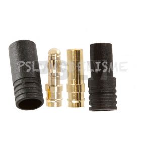 Q-C-0072  Quantum Individual 3.5mm connectors Black male and female  