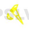 FUP-018 Fusuno Neon Yellow Fiberglass Horizontal/Vertical Fins - Trex 250 1.2mm