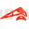 FUP-029  Fusuno Painted Neon Orange Fiberglass Horizontal/Vertical Fins - Trex 250 1.2mm