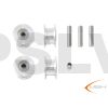 MSH51122 Set pulegge metallo (4 Pulegge + 8 Cuscinetti))
