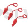 PSHFL6061 Fuel Tube Bungs Red (3pcs) Red