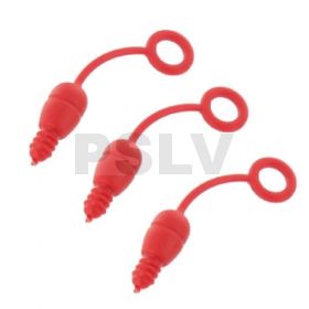 PSHFL6061 Fuel Tube Bungs Red (3pcs) Red