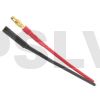 Q-LP-0027  Quantum 4.0mm male/female gold plated bullet 10CM 14AWG wire  