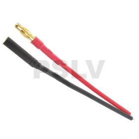 Q-LP-0027  Quantum 4.0mm male/female gold plated bullet 10CM 14AWG wire  