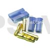 Q-C-0056  Quantum New 5.0mm gold plated connector with blue EC5 housing  
