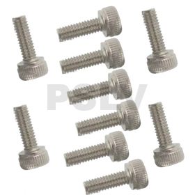 TB - 6706ST -Stainless Steel Socket Cap Head Screws  M3x6mm   (10p)